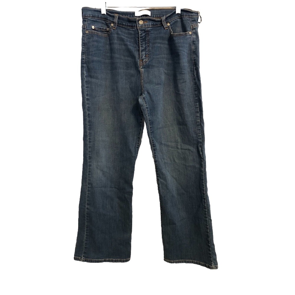 Levis‎ 512 Womens Jeans 18M Perfectly Slimming Boot Cut Medium Wash Denim Flaw